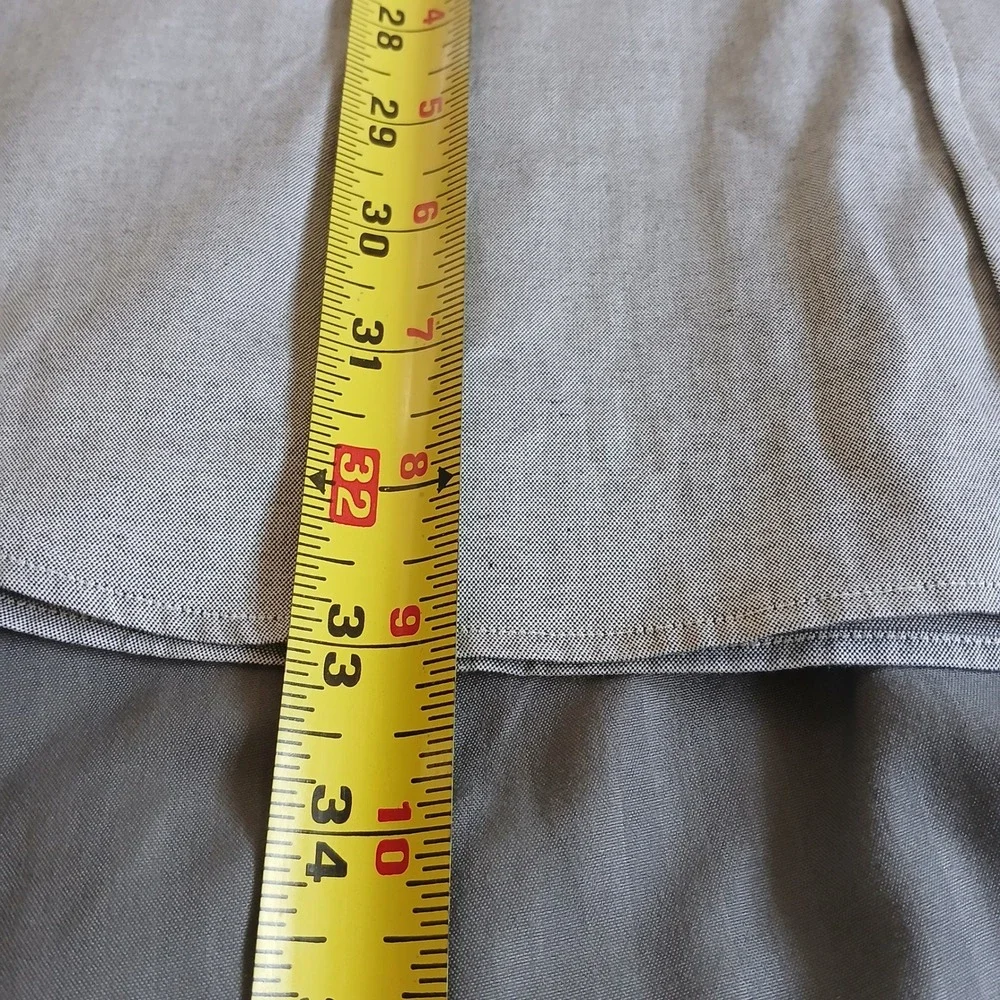 Polo Ralph Lauren Philip Pinpoint Oxford Dress Shirt Mens 17.5 34‎ Grey Cotton
